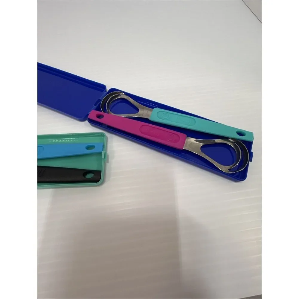 2 Pack Stainless Steel Tongue Scraper for Adults Metal‎ Tongue Cleaner, Mouth